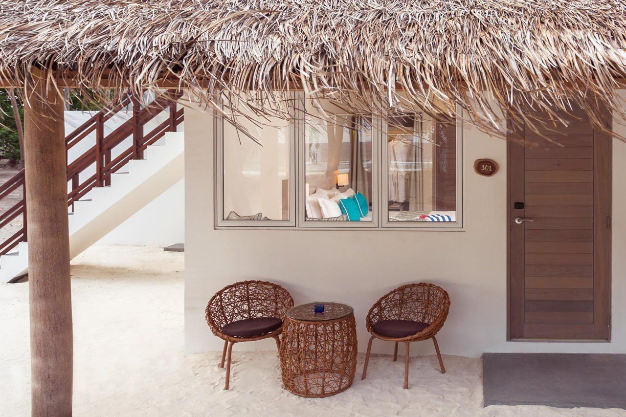 มลาฮินี กูดา บันดอส รีสอร์ต Hotel ฮุลฮูมาเล ภายนอก รูปภาพ A beach villa at the resort