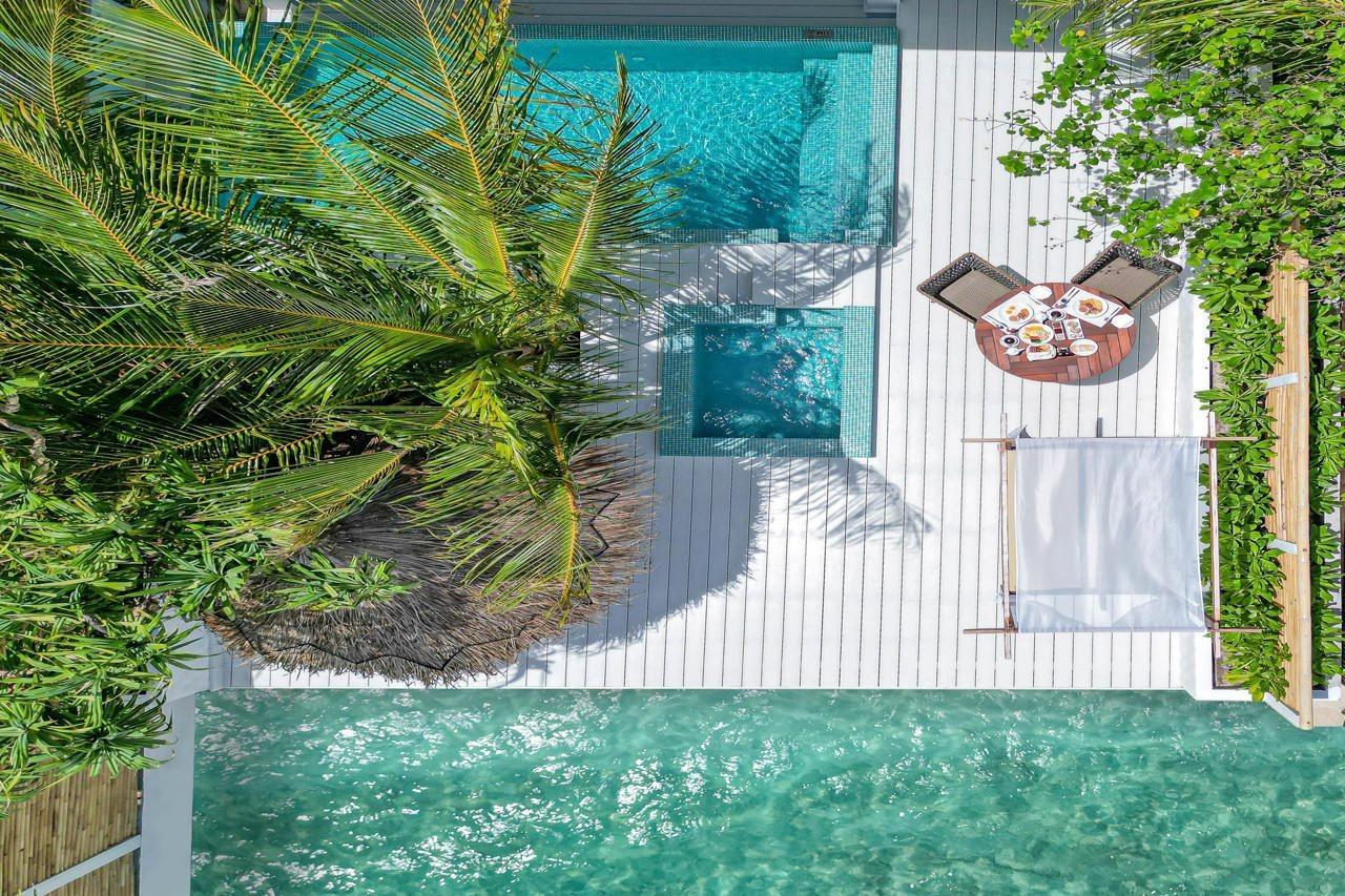 มลาฮินี กูดา บันดอส รีสอร์ต Hotel ฮุลฮูมาเล ภายนอก รูปภาพ A rendering of a pool at the proposed hotel