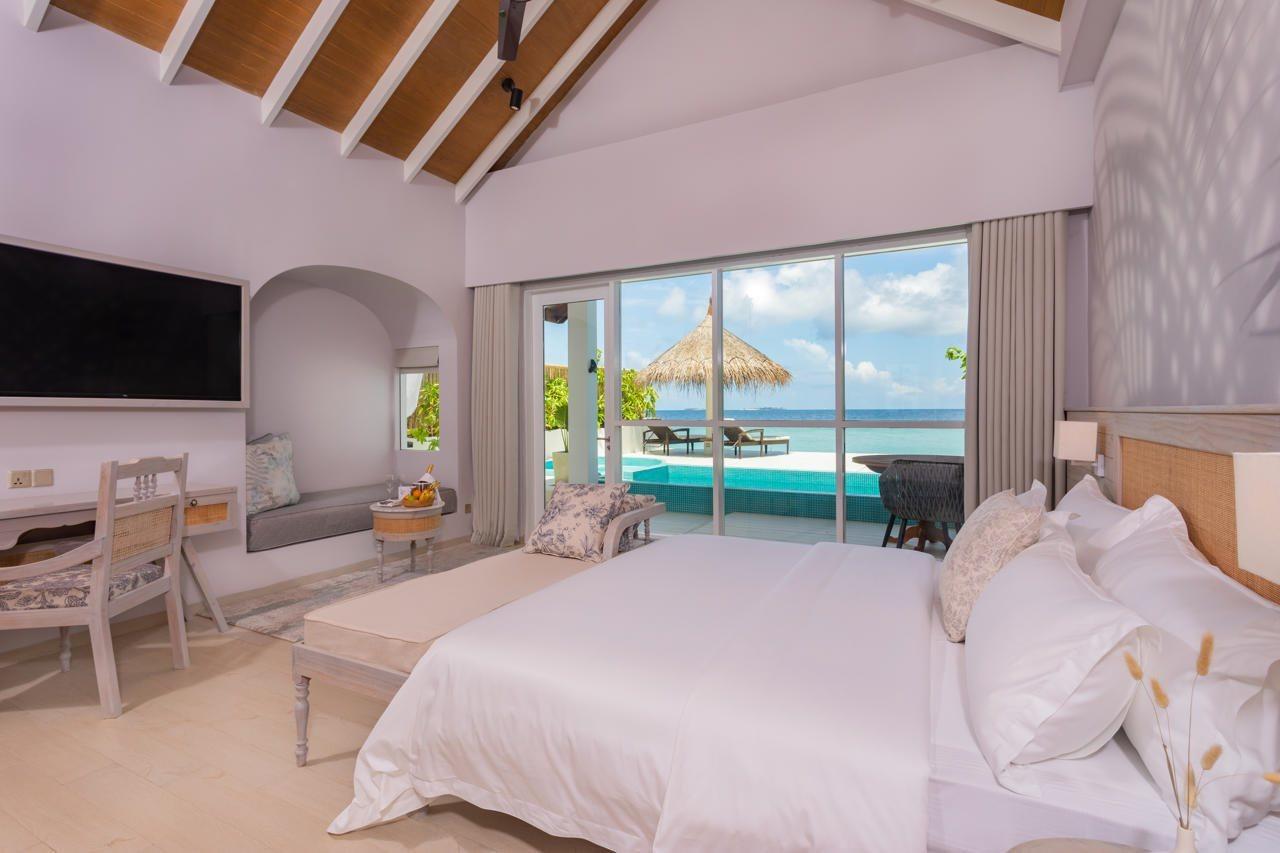 มลาฮินี กูดา บันดอส รีสอร์ต Hotel ฮุลฮูมาเล ภายนอก รูปภาพ Beach villa